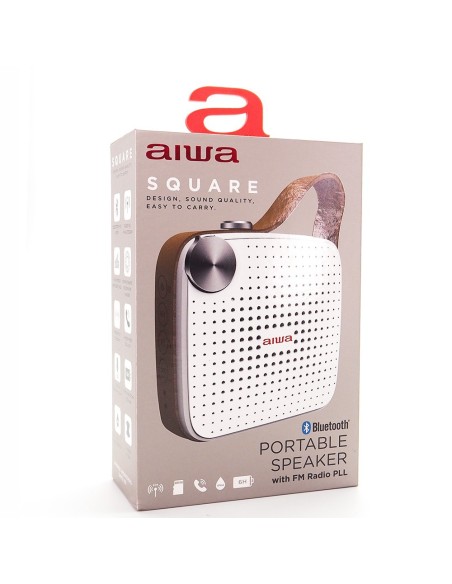Aiwa BS-100GY Φορητό Bluetooth Ηχείο (Grey)