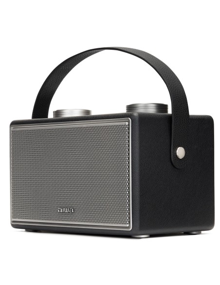 Aiwa BSTU-800BK Επαναφορτιζόμενο Vintage Ηχείο-Ραδιόφωνο