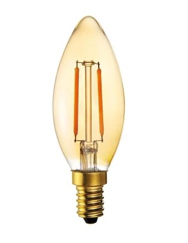 Ecolight 8903 Λάμπα Filament LED Amber Κερί 4W...