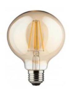 Ecolight 8897 Λάμπα Filament LED Amber  G125  8W E27