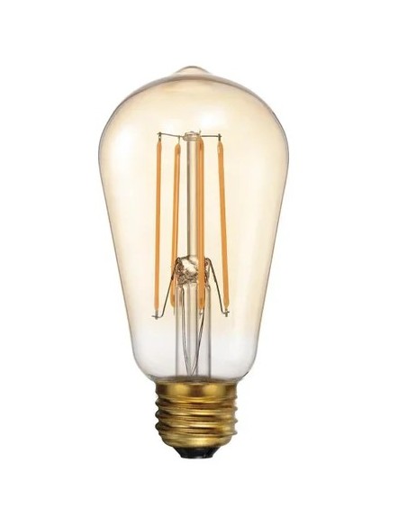 Ecolight 8057 Λάμπα Fil LED Amber ST64  8W E27 3 Step Dimming