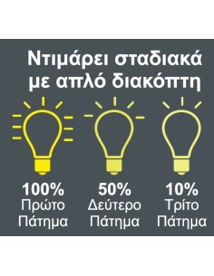 Ecolight 8057 Λάμπα Fil LED Amber ST64  8W E27 3 Step... 2