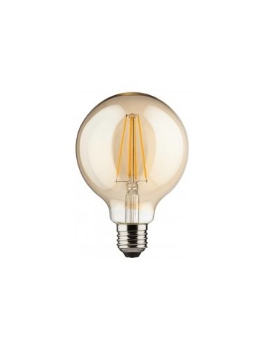 Ecolight 8033 Λάμπα Fil LED Amber G125  8W E27...