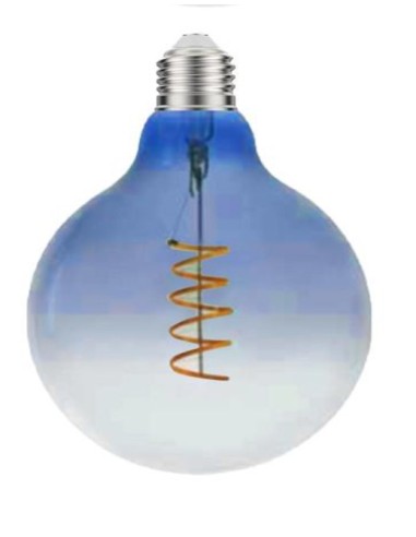 Ecolight 9825 Λάμπα Fil LED G95 Blue Glass 4W E27