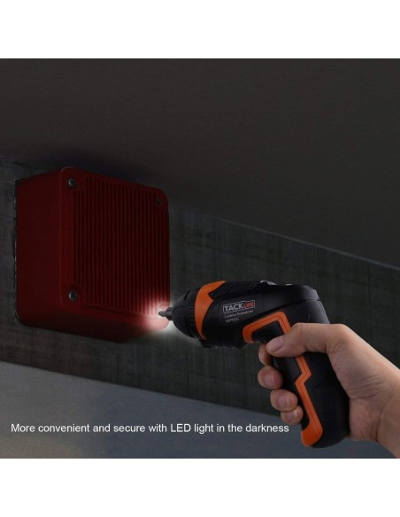 Tacklife SDP50DC ηλεκτρικό κατσαβίδι 3.6V με 30 μύτες