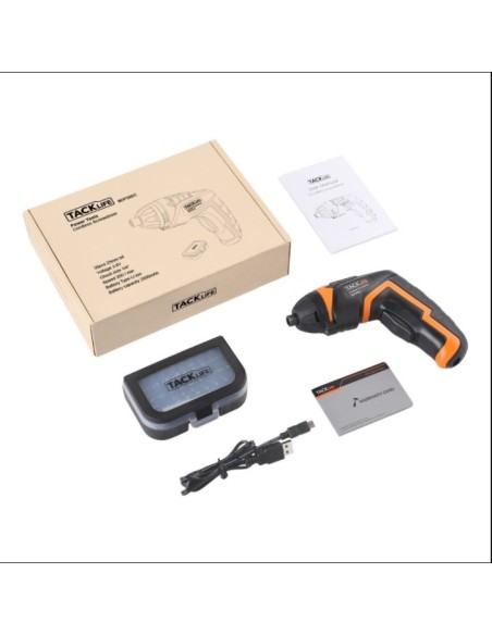 Tacklife SDP50DC ηλεκτρικό κατσαβίδι 3.6V με 30 μύτες