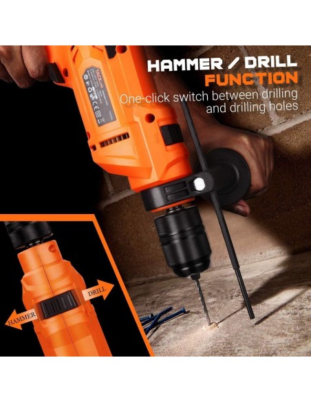 Tacklife PID05A κρουστικό δράπανο 7,5Amp 900W