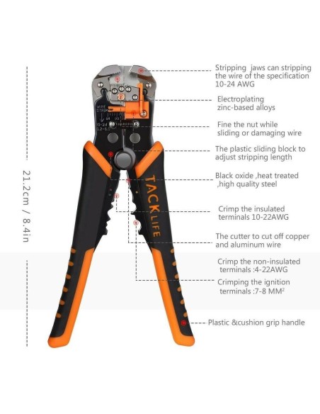 Tacklife MWS02 απογυμνωτής καλωδίων