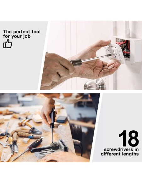 Tacklife HSS7B σετ κατσαβιδιών 18τμχ