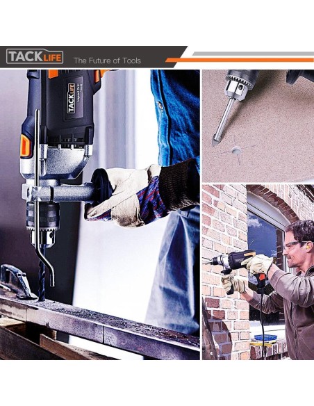 Tacklife PID03B κρουστικό δράπανο7,5A 3000RPM με 15 τρυπάνια