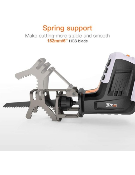 Tacklife RES001 σπαθοσέγα ασύρματη με σιαγόνα σύσφιξης