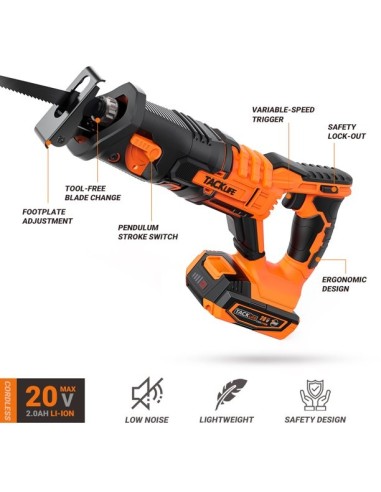 Tacklife RES004 σπαθοσέγα 18V με μπαταρία