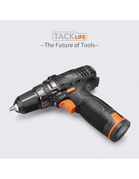 Tacklife PCD01B ασύρματο τρυπάνι με αξεσουάρ