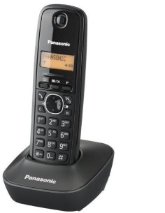 Panasonic KX-TG1611 Ασύρματο Τηλέφωνο  (Μαύρο)