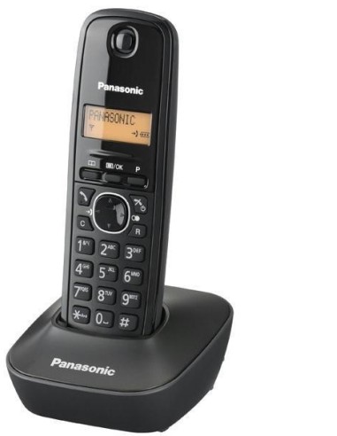 Panasonic KX-TG1611 Ασύρματο Τηλέφωνο  (Μαύρο)