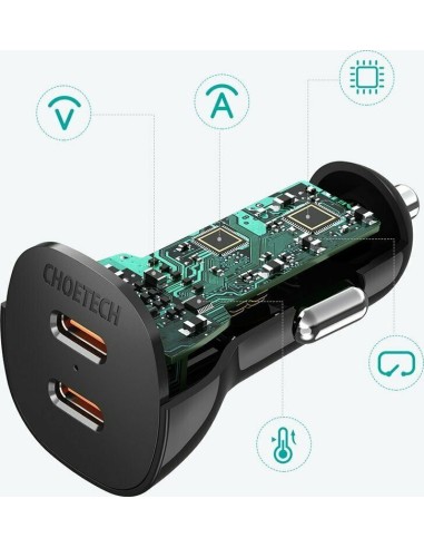 Choetech TC0008 Φορτιστής αυτοκινήτου 40W 2 USB-C