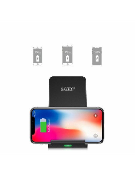 Choetech T524 Ασύρματη Βάση Γρήγορης Φόρτισης 10w + Kαλώδιο 1,2m (Μαύρο)
