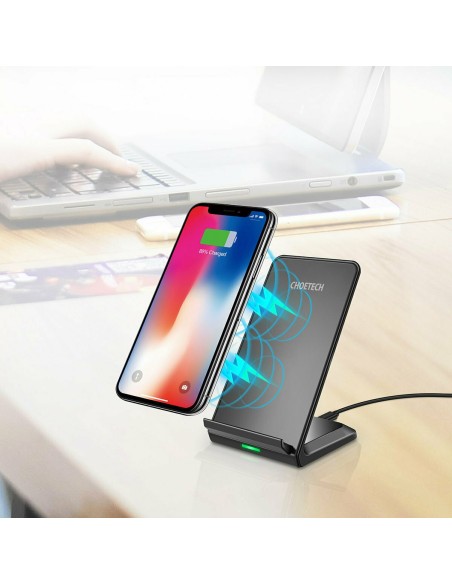 Choetech T524 Ασύρματη Βάση Γρήγορης Φόρτισης 10w + Kαλώδιο 1,2m (Μαύρο)