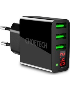 Choetech C0027 Φορτιστής Χωρίς Καλώδιο με 3 Θύρες USB-A...