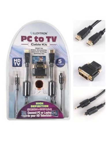 Καλώδιο Loytron A2601 για σύνδεση PC με TV 5M...