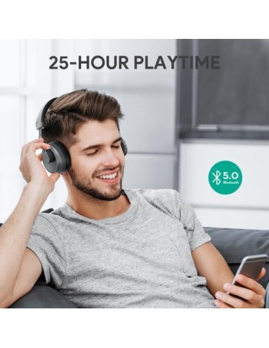 Aukey EP-B52 Premium Foldable On-Ear Wireless...