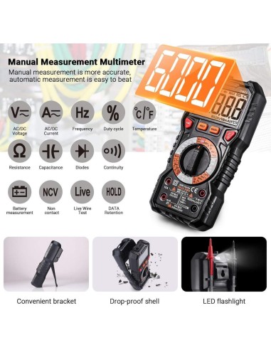 TACKLIFE DM-01M ψηφιακό πολύμετρο