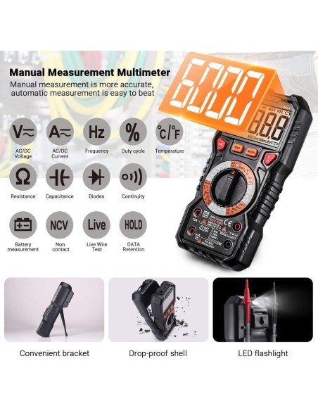 TACKLIFE DM-01M ψηφιακό πολύμετρο