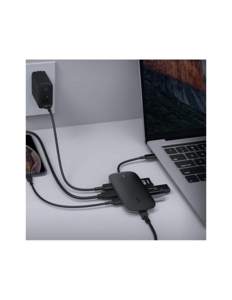 Aukey CB-C71 docking station 8-in-1 usb-c hub with 100W pd