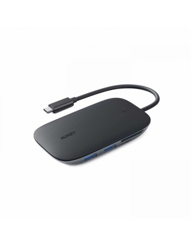 Aukey CB-C68 docking station 7-in-1 usb-c hub...