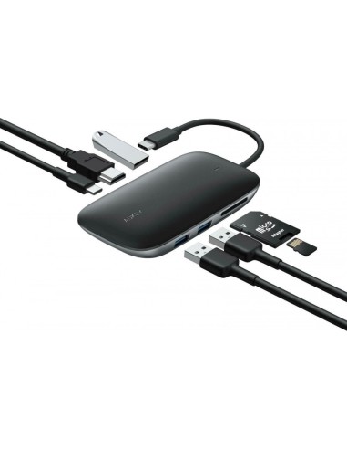 Aukey CB-C68 docking station 7-in-1 usb-c hub...