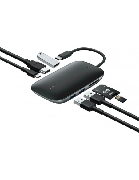 Aukey CB-C68 docking station 7-in-1 usb-c hub with 100w pd