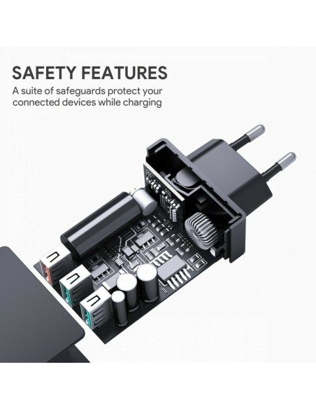 Aukey PA-T14 φορτιστής usb (Μαύρο)