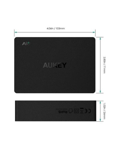 Aukey PA-T11 6 usb port qualcomm quick charge 3.0 desktop charger