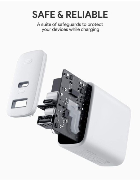 Aukey PA-F3S swift series 32w 2-port pd charger (Λευκό)