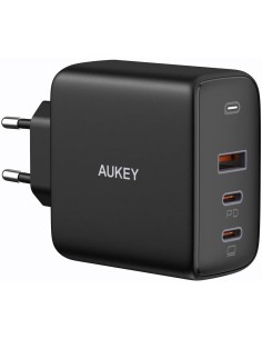 Aukey PA-B6S omnia mix3 90w 3-port pd gan charger black