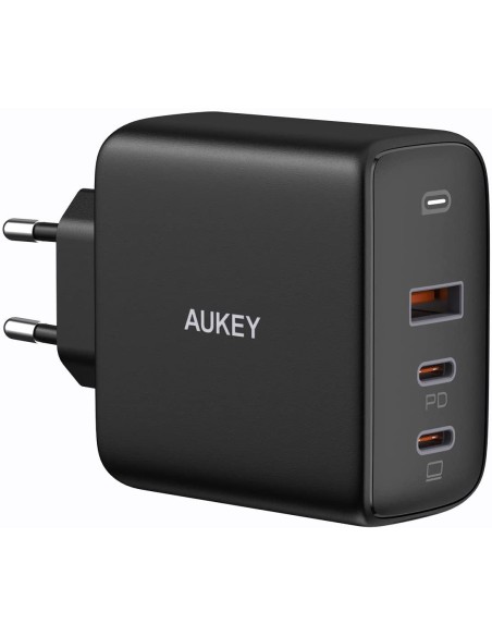 Aukey PA-B6S omnia mix3 90w 3-port pd gan charger black