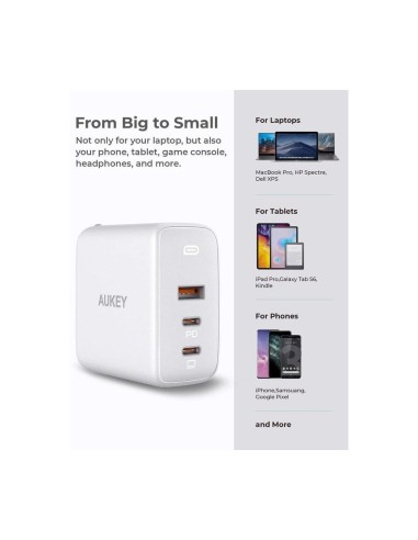 Aukey PA-B6S omnia mix3 90w 3-port pd gan...