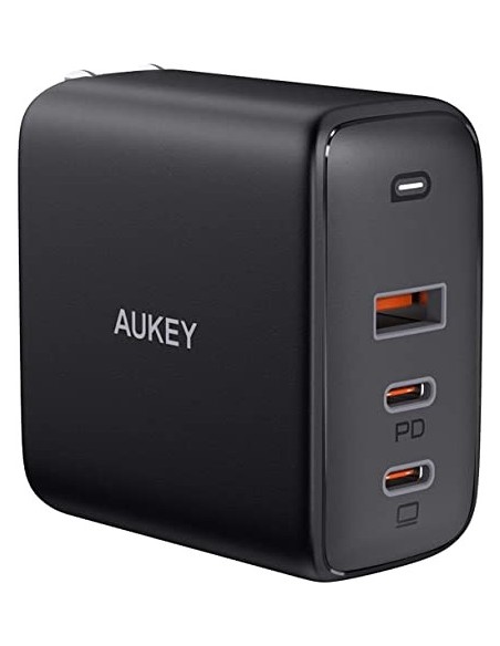 Aukey PA-B6S omnia mix3 90w 3-port pd gan charger black