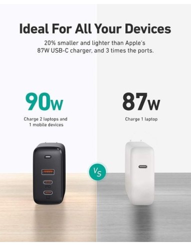 Aukey PA-B6S omnia mix3 90w 3-port pd gan...