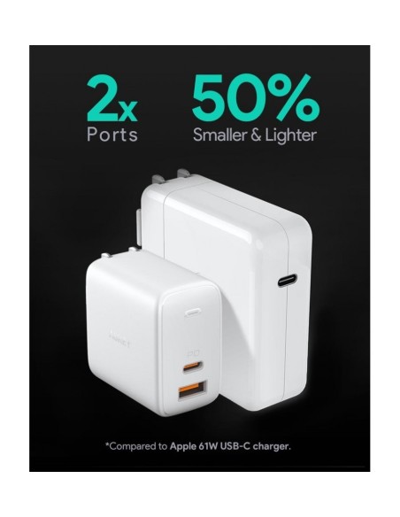 Aukey PA-B3 omnia duo 65w dual-port pd wall charger