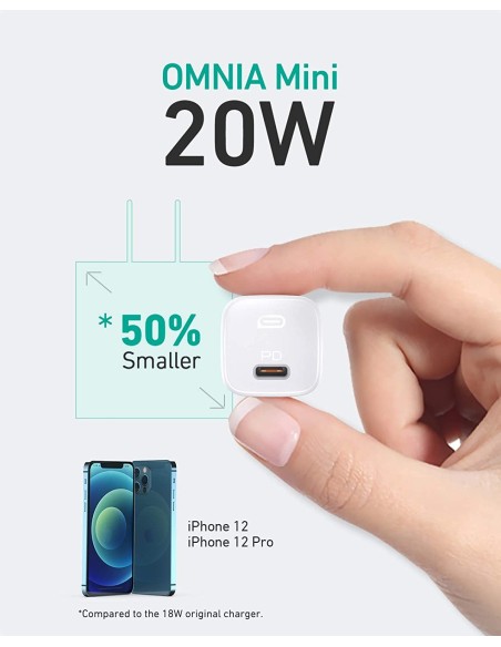 Aukey PA-B1 omnia mini 20w type c wall charger white