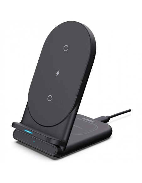 Aukey LC-A2B aircore series 2-in-1wireless charging stand black