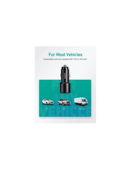 Aukey CC-Y17S expedition duo 36w quick charge 3.0 φορτιστής αυτοκινήτου   2 x usb A