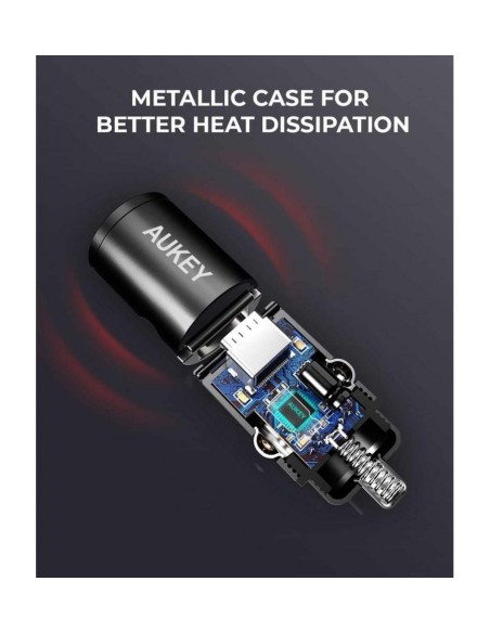 Aukey CC-A3 nano series 30w 2-port car charger