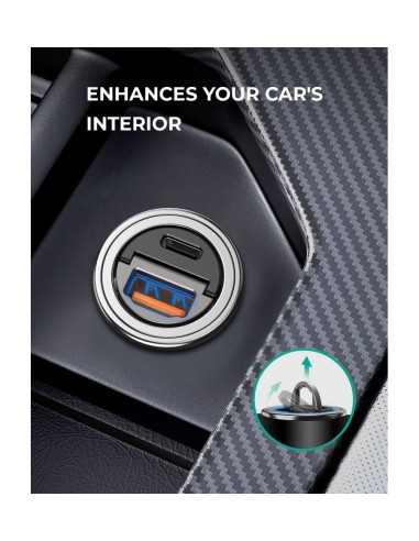 Aukey CC-A3 nano series 30w 2-port car charger