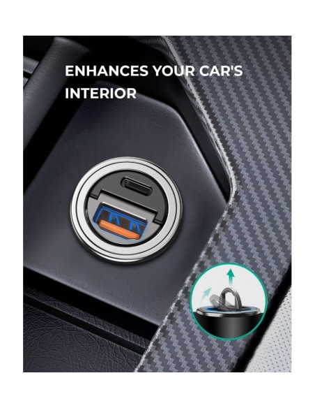 Aukey CC-A3 nano series 30w 2-port car charger