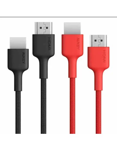 Aukey CB-H01HDMI 2.0 braided cable 2-pack...