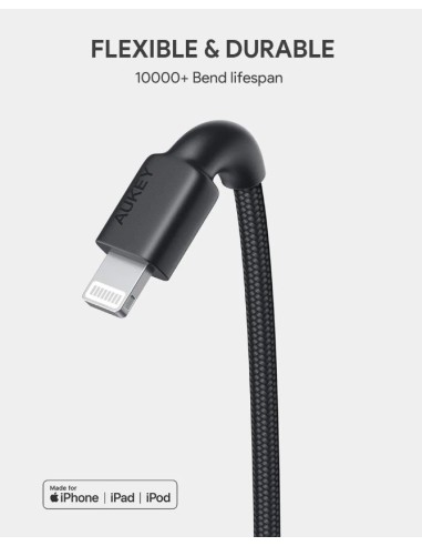 Aukey CB-CL06 usb-c to lightning (apple) cable...