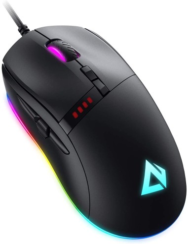 Aukey GM-F4 knight RGB gaming mouse with 10000...