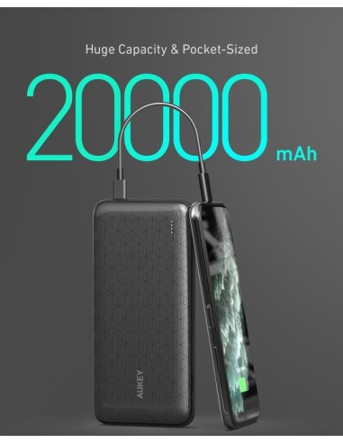 Aukey PB-N93 3.6V/20000mAh  power bank BK